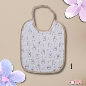 BAVAGLINI GRANDI NEONATO IN COTONE CON ELASTICO – FANTASIA NEUTRA