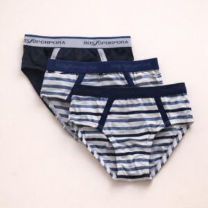 CONFEZIONE 3 SLIP BAMBINO ROSSOPORPORA IN COTONE ED ELASTAN – FANTASIE ASSORTITE