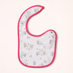 BAVAGLINI NEONATO IN COTONE CON CLIP - ROSA