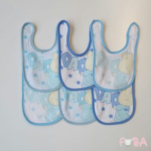 CONFEZIONE 6 BAVETTE NEONATA/O