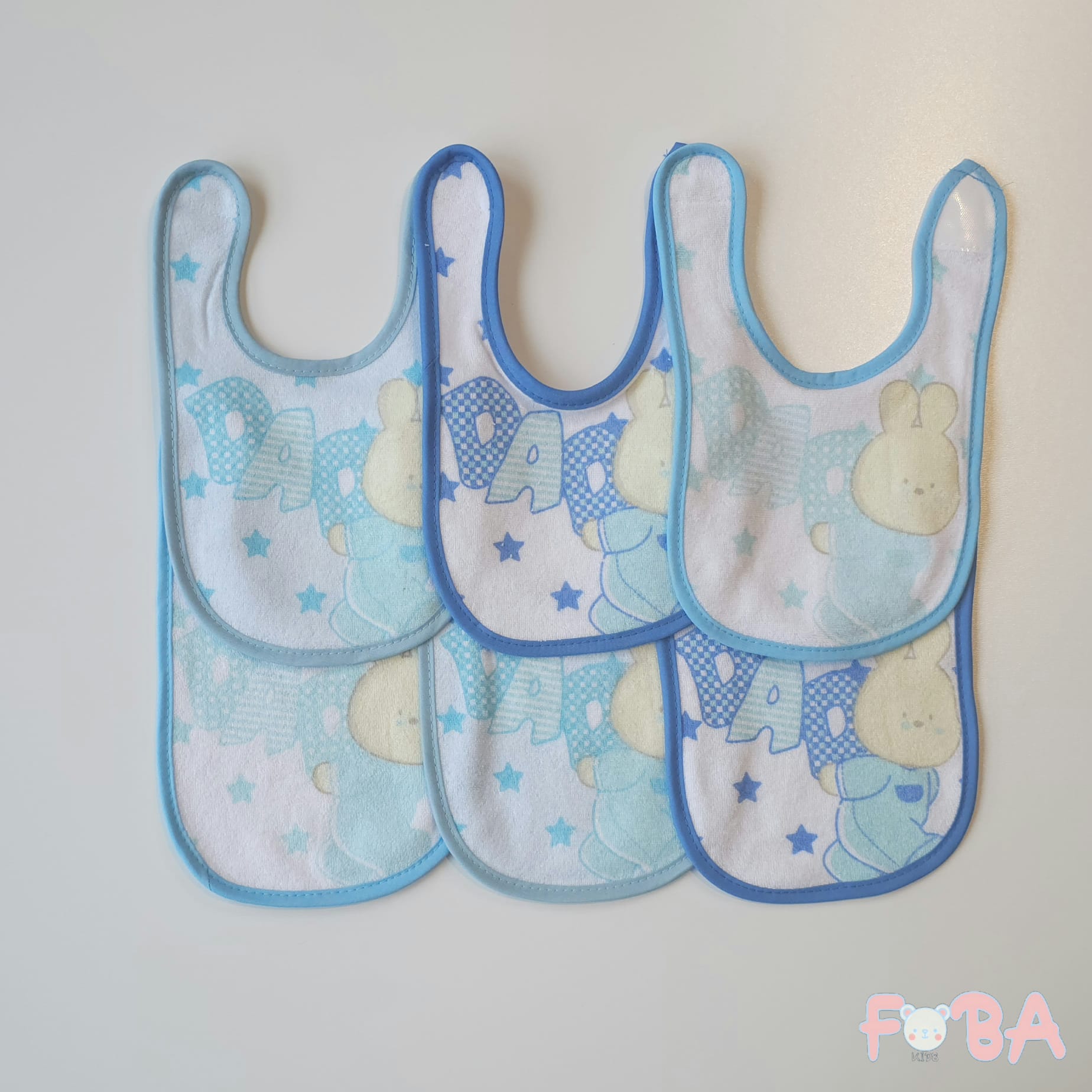 CONFEZIONE 6 BAVETTE NEONATA/O