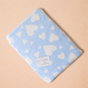 COPERTINA IN PILE MORBIDA 110X140 CM CON CUORI