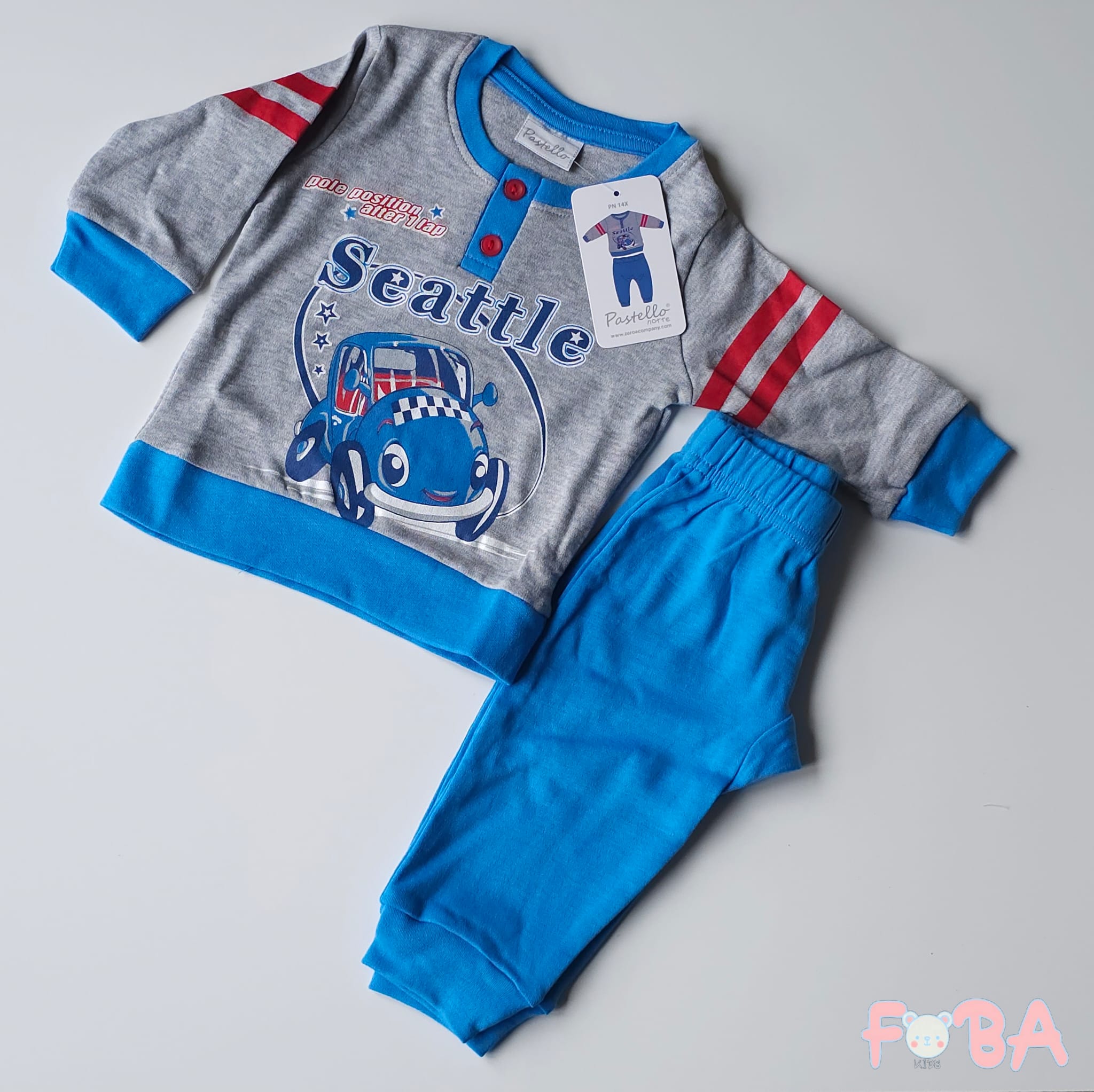 PIGIAMA PASTELLO M 9-24 MESI