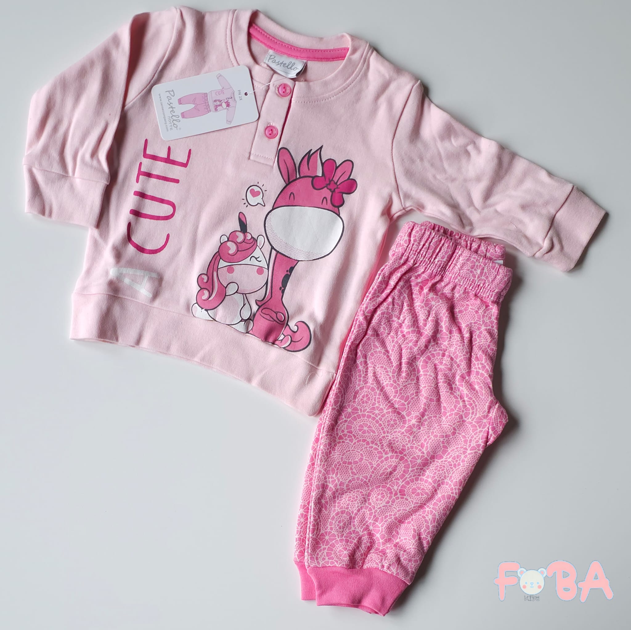 PIGIAMA PASTELLO F 9-24 MESI