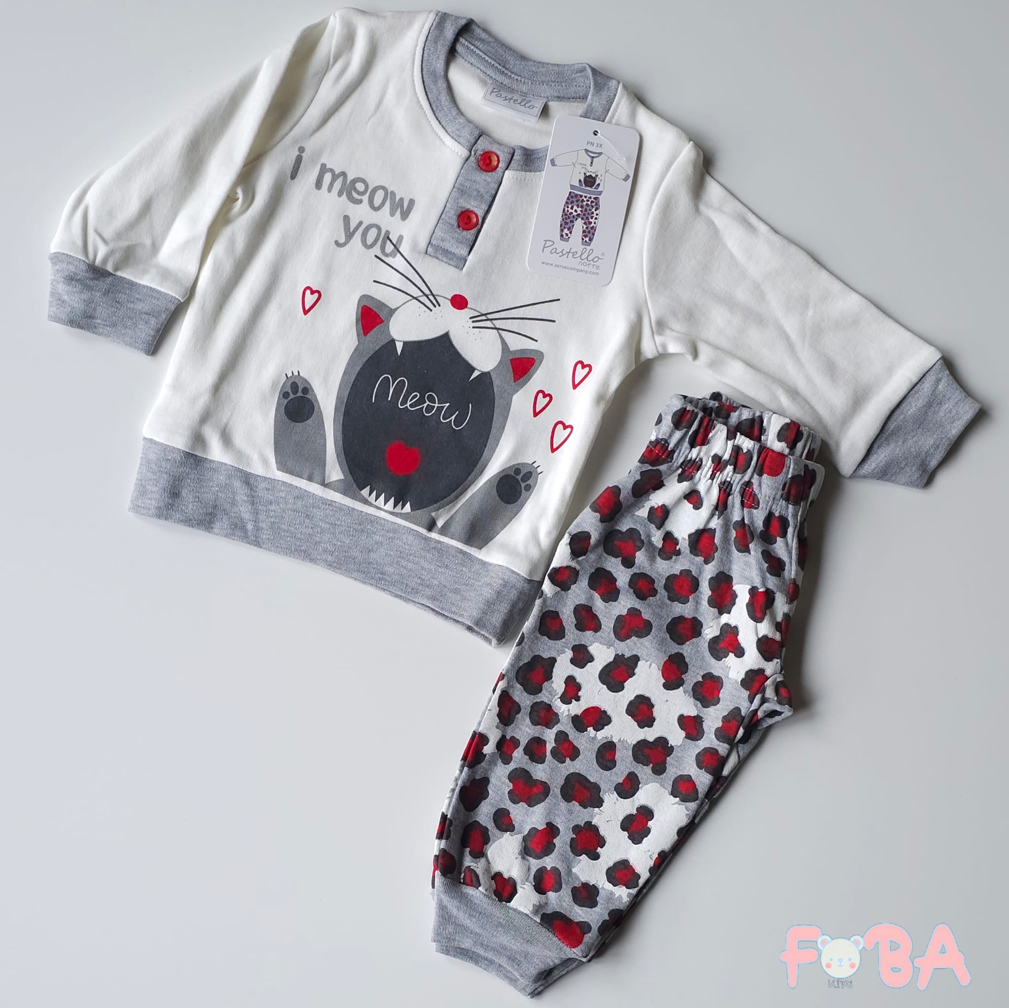 PIGIAMA PASTELLO F 9-24 MESI