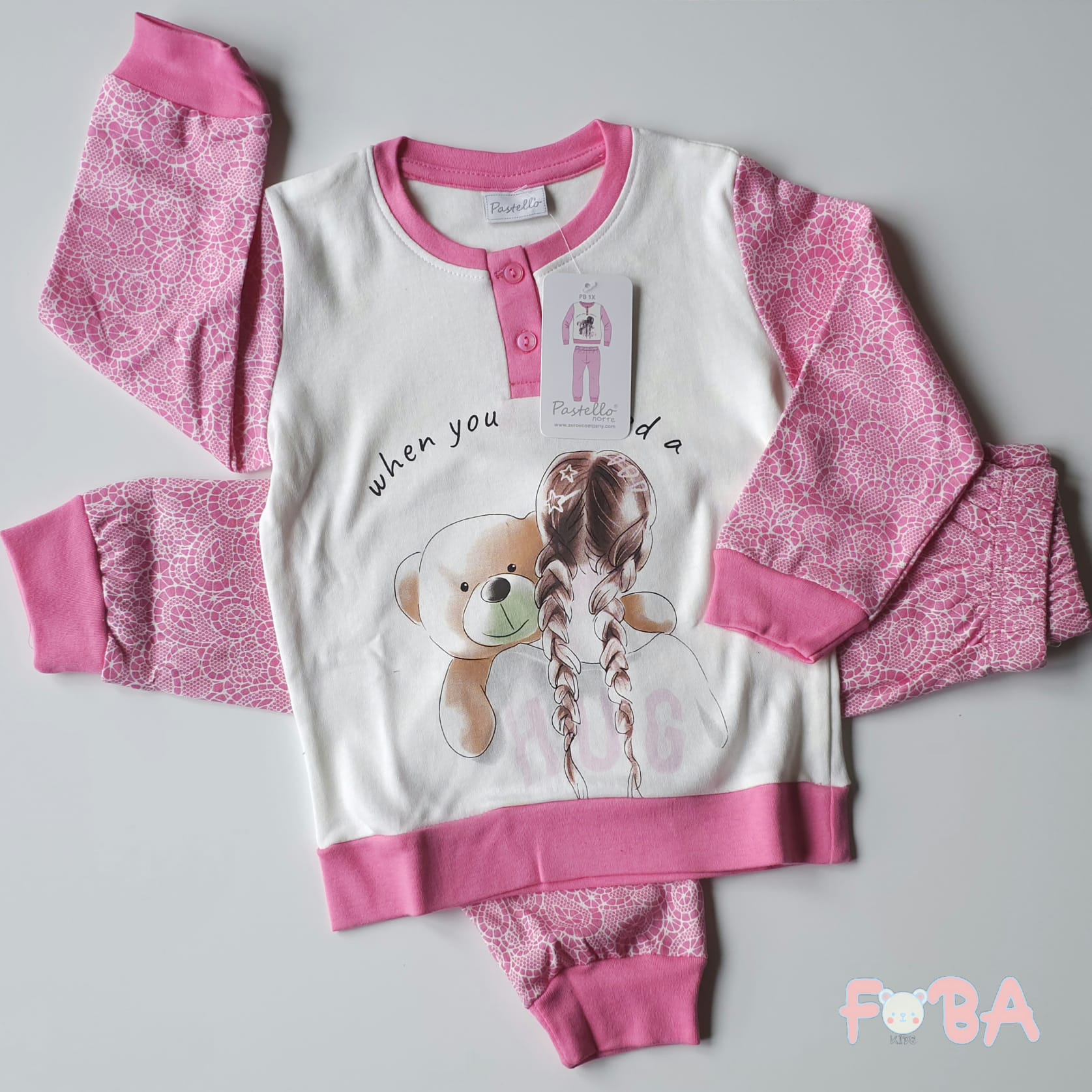 PIGIAMA PASTELLO F 3-10 ANNI