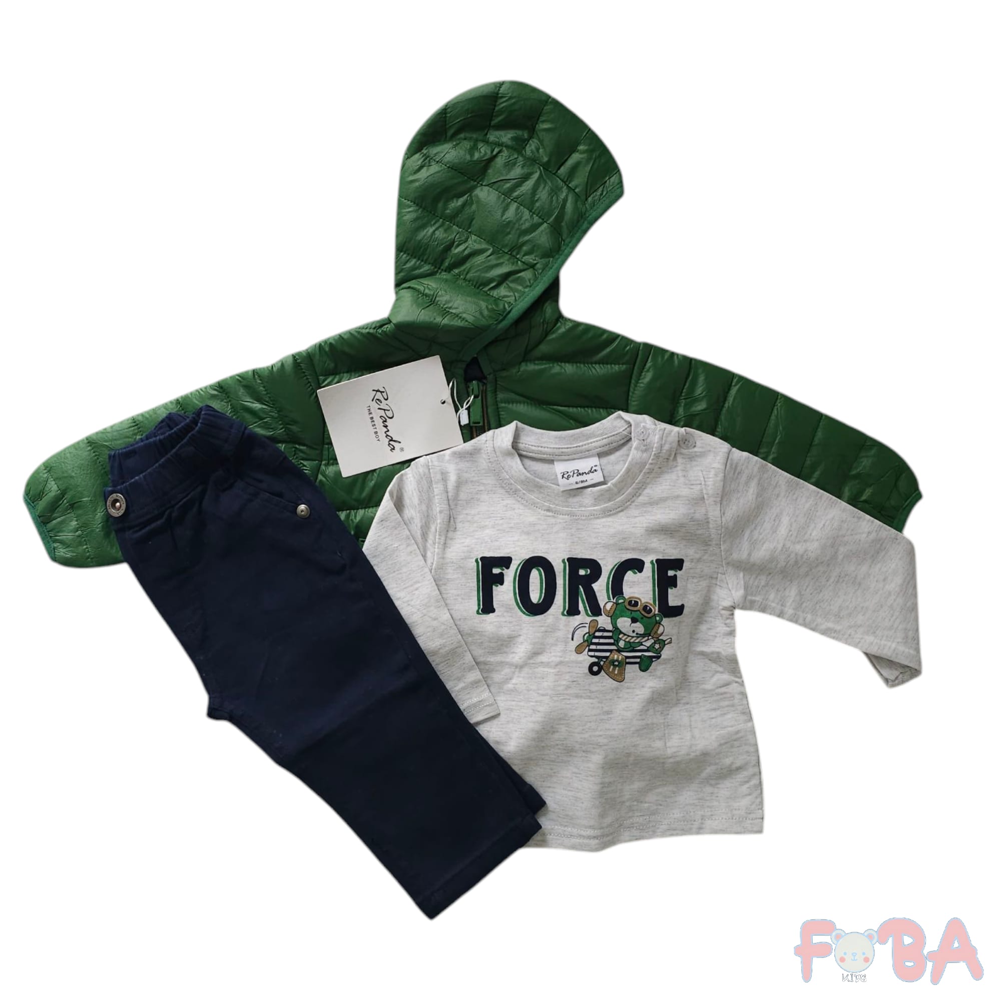 COMPLETO 3 PEZZI CON GIUBBOTTO M 6-36 MESI - immagine 5