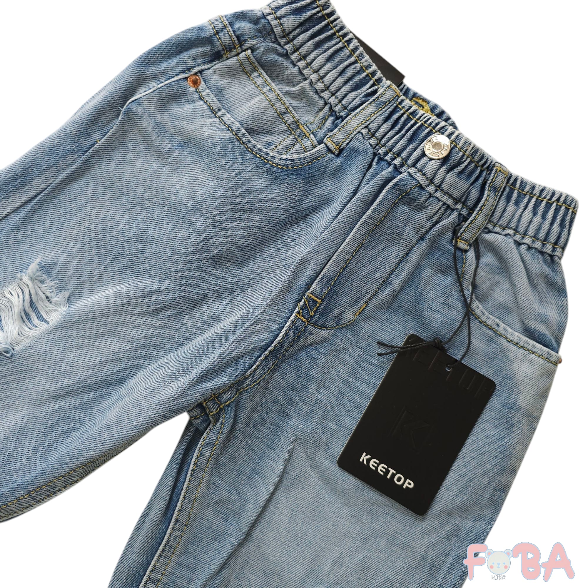 JEANS CON STRAPPI M 12-36 MESI - immagine 2