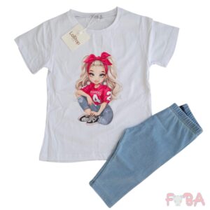 COMPLETO 2 PEZZI F 4-10 ANNI ESTIVO