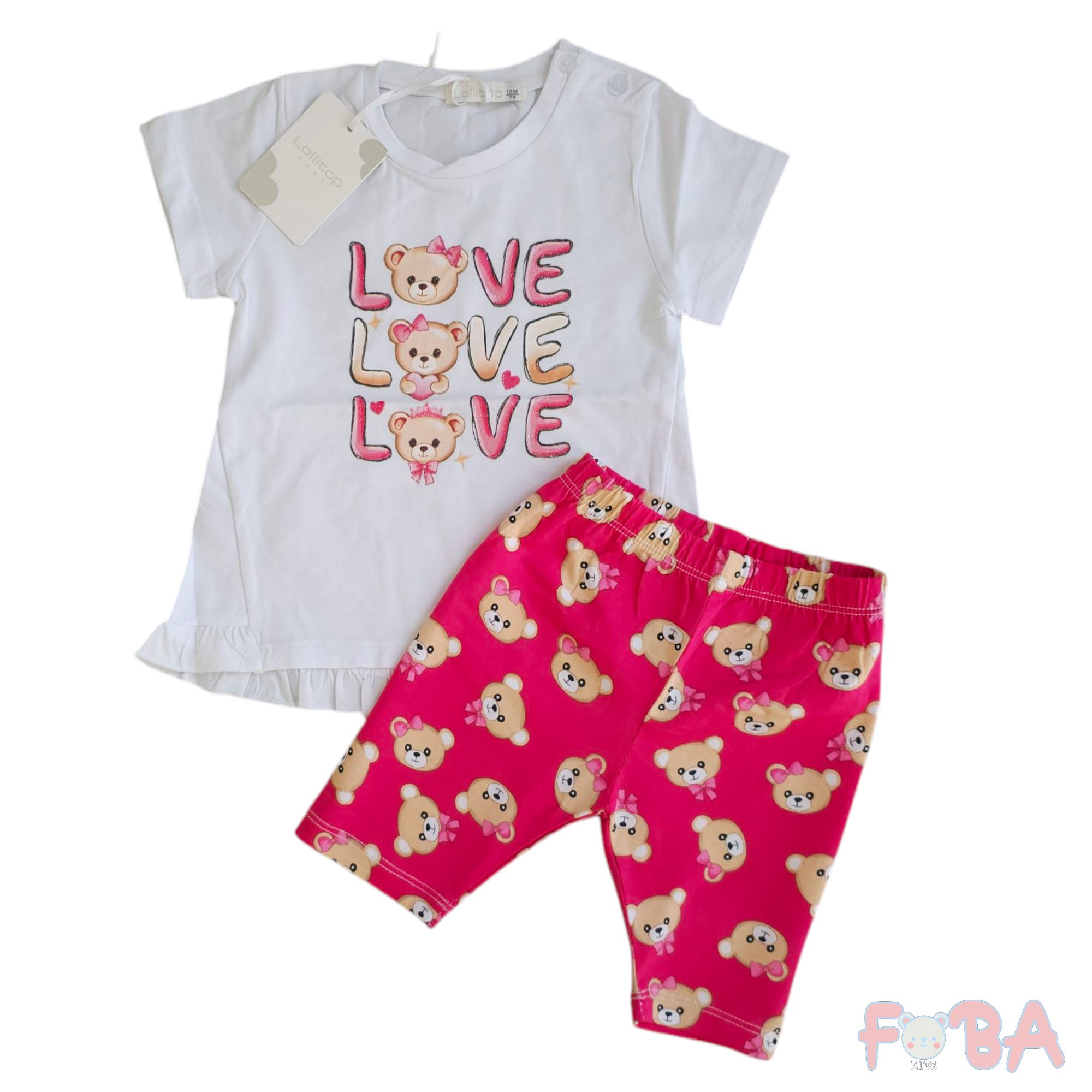 COMPLETO 2 PEZZI F 12-36 MESI ESTIVO