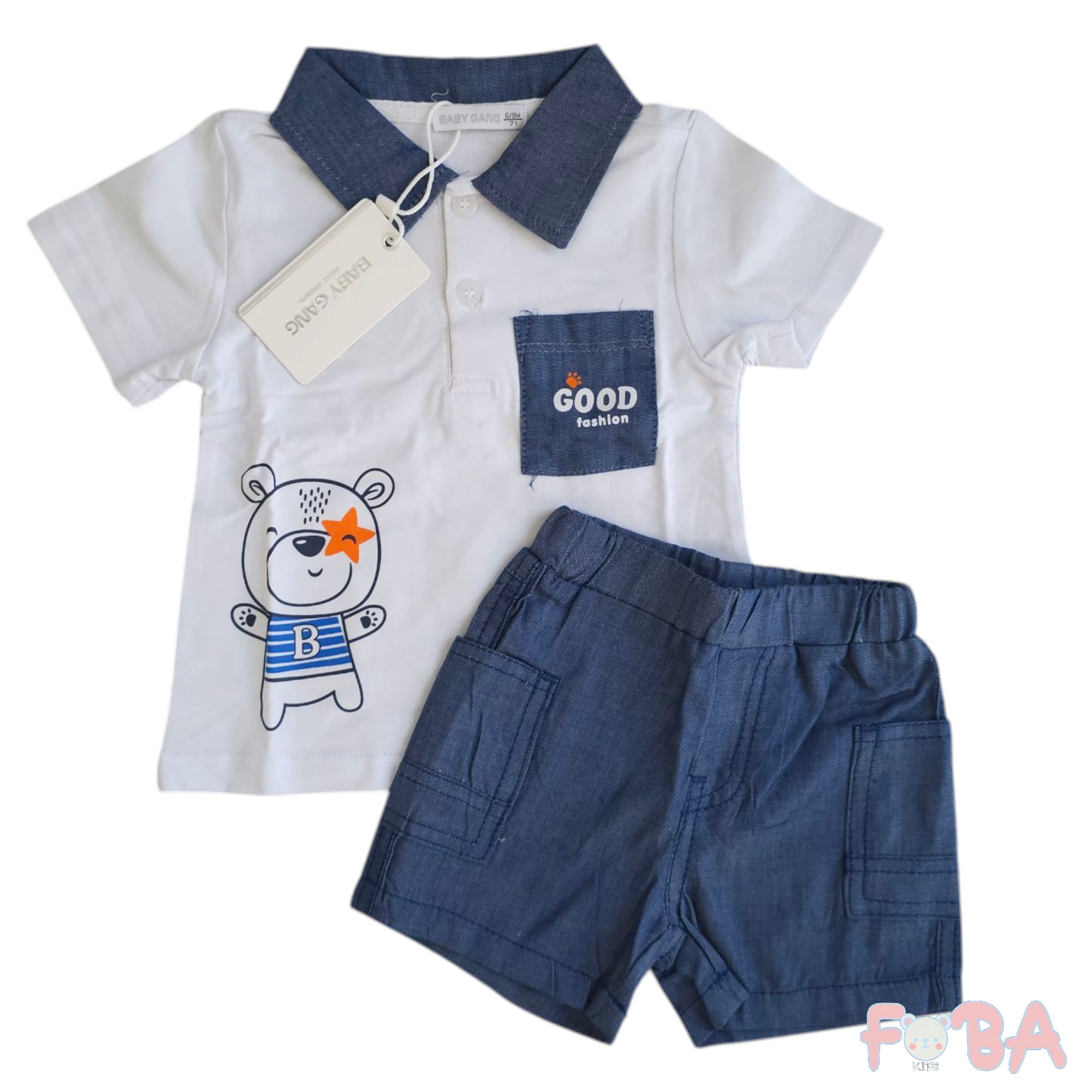 COMPLETO 2 PEZZI ESTIVO M 3-18 MESI