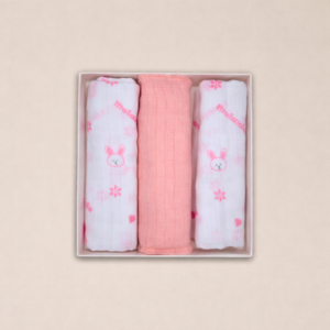 MUSSOLE ROSA 70X70 COTONE 100%