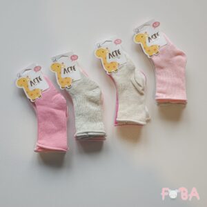 TRIS CALZINI NEONATA 0-24 MESI