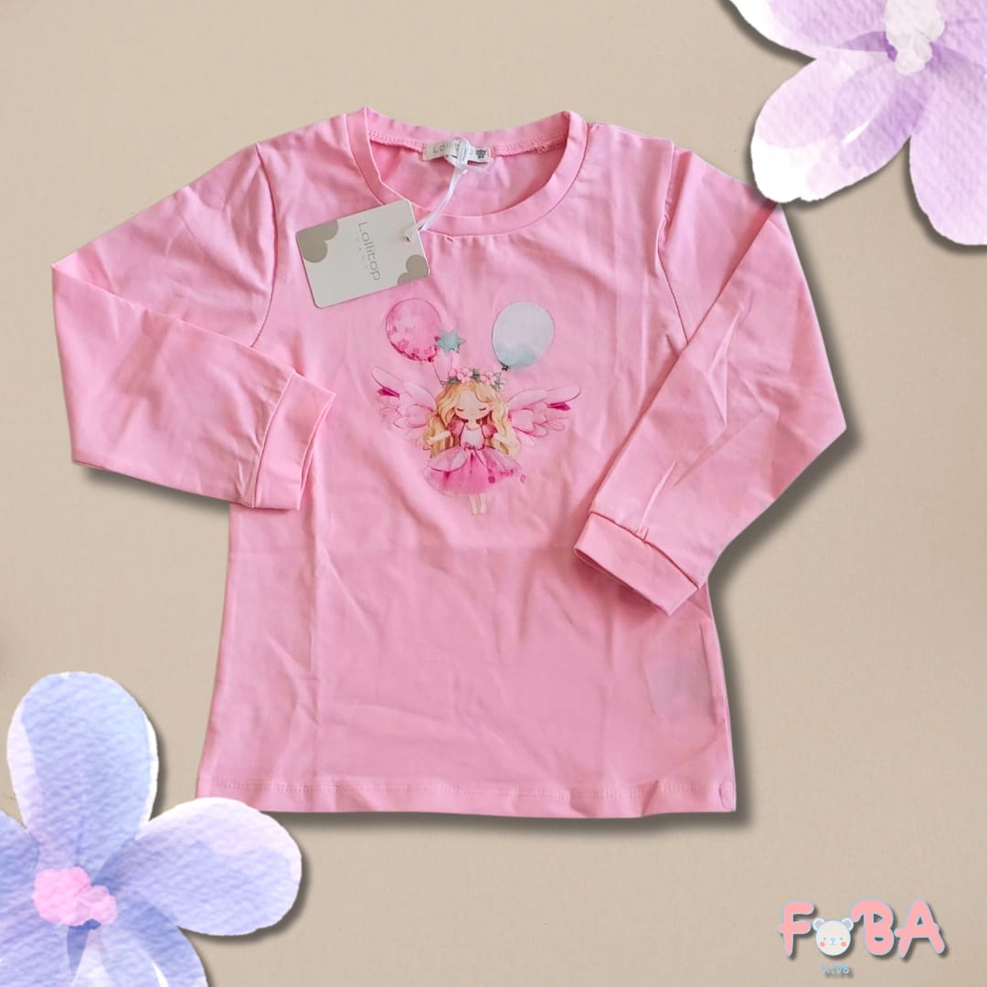 T-SHIRT MANICA LUNGA BAMBINA 12-36 MESI - immagine 3