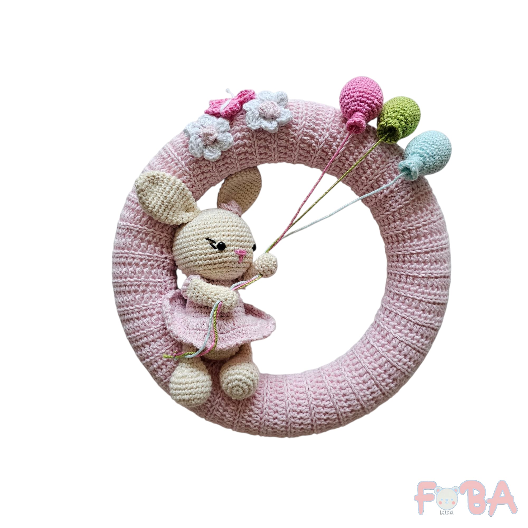 GHIRLANDA NASCITA ROSA