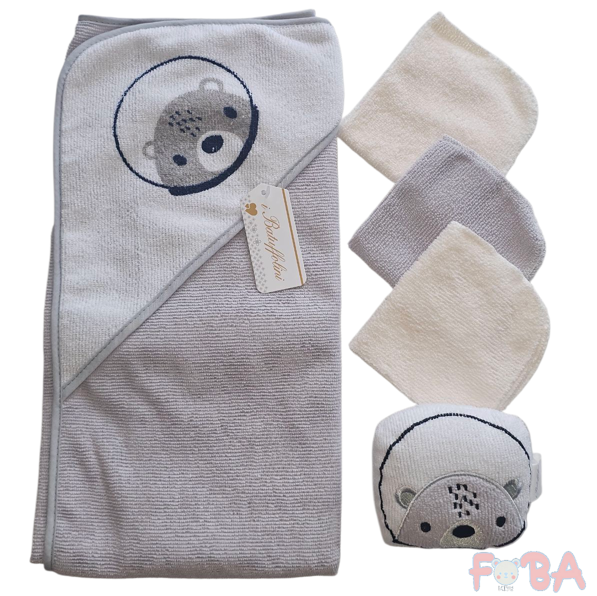 Set Triangolo Accappatoio 5 pezzi