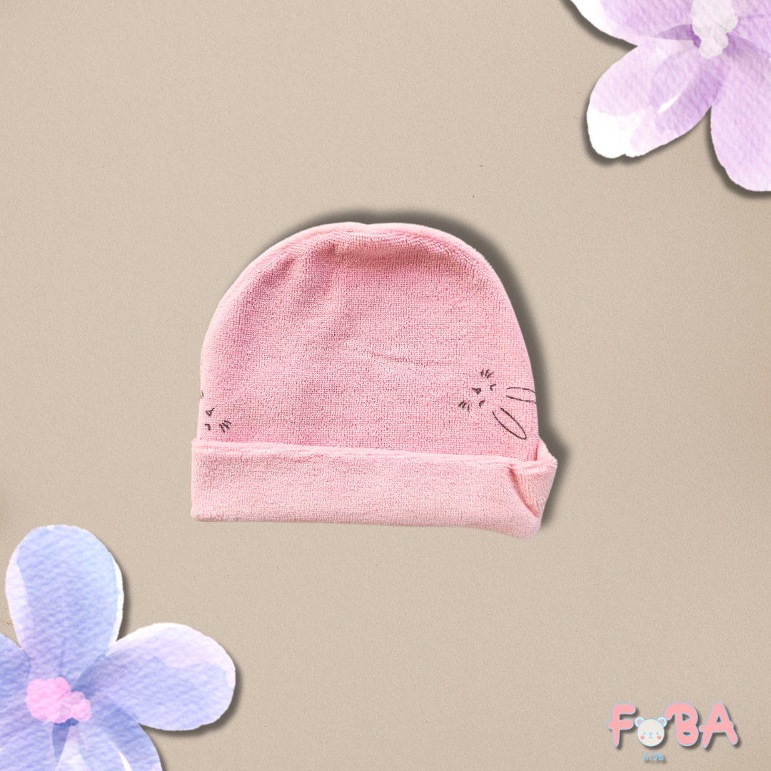 COMPLETO NEONATA ROSA 4 PEZZI – TUTINA, BODY, CUFFIETTA E MUFFOLINE 1-3 MESI - immagine 4