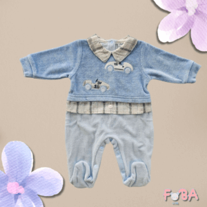 TUTINA IN CINIGLIA “BATUFFOLINI” COLOR CIELO – TAGLIA 1-3 MESI