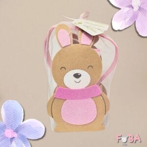 SET REGALO NEONATA CON ACCAPPATOIO TRIANGOLO ROSA