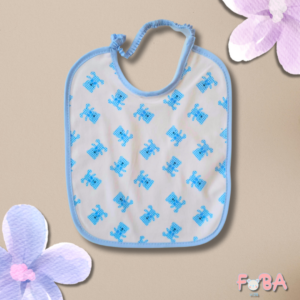 BAVAGLINI GRANDI NEONATO IN COTONE CON ELASTICO – FANTASIA AZZURRA