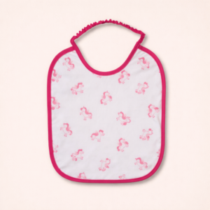 BAVAGLINI GRANDI NEONATO IN COTONE CON ELASTICO – FANTASIA ROSA