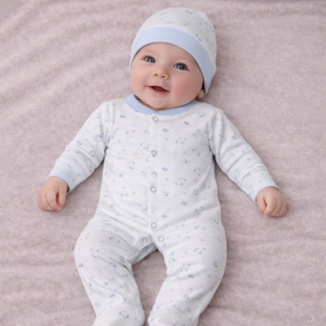 SET NEONATO 4 PEZZI NAZARENO GABRIELLI AZZURRO – IDEA REGALO NASCITA 1-3 MESI