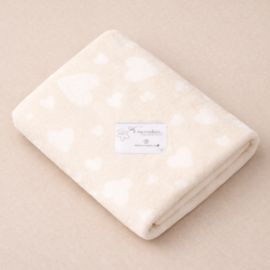 COPERTINA IN PILE MORBIDA 110X140 CM CON CUORI