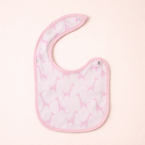 BAVAGLINI NEONATO IN COTONE CON CLIP - ROSA