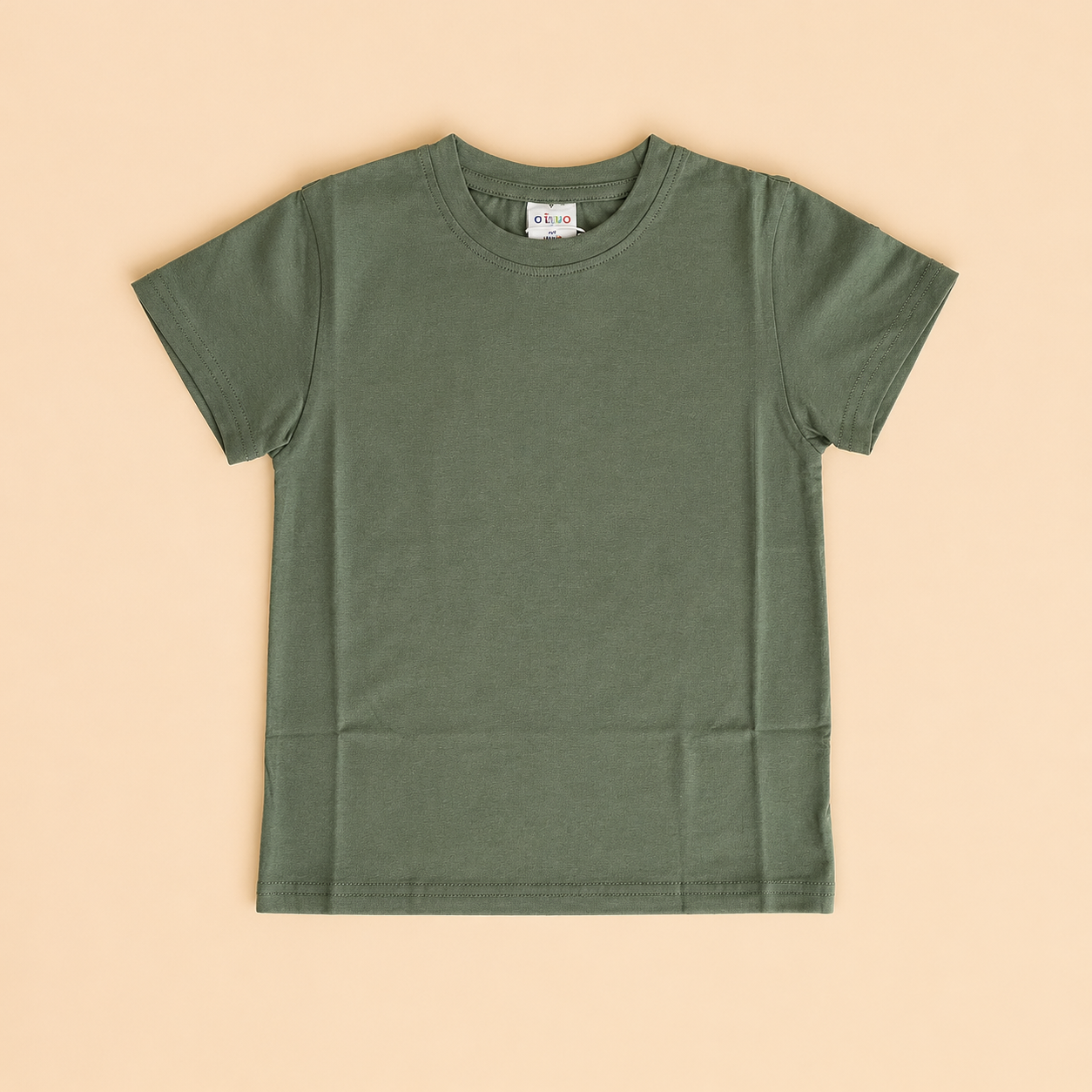 T-SHIRT BAMBINO BASIC VERDE - immagine 2
