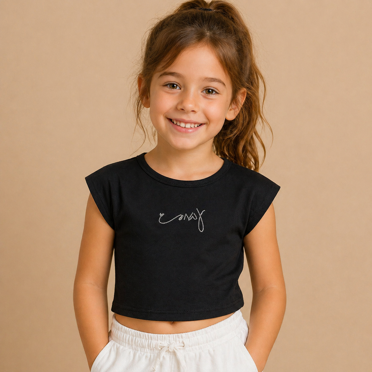 T-SHIRT NERA BIMBA “LOVE”