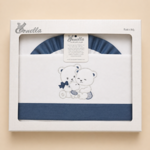 LENZUOLINO CARROZZINO RICAMATO ORNELLA – 100% COTONE