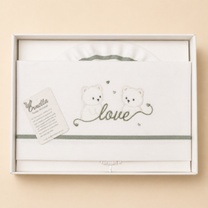 LENZUOLINO CARROZZINO “LOVE ORSETTI” – 100% COTONE
