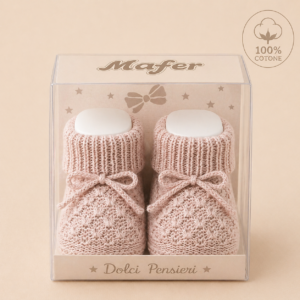 SCARPINE NEONATO IN MAGLIA – 100% COTONE