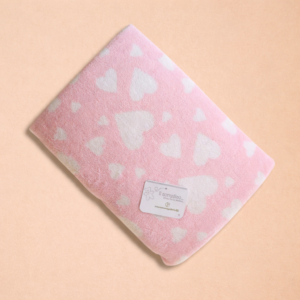 COPERTINA IN PILE MORBIDA 110X140 CM CON CUORI